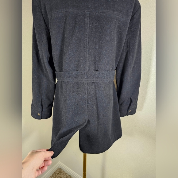 Talbots Petites Wool Cashmere Blend Winter Coat Size Medium - Picture 4 of 15